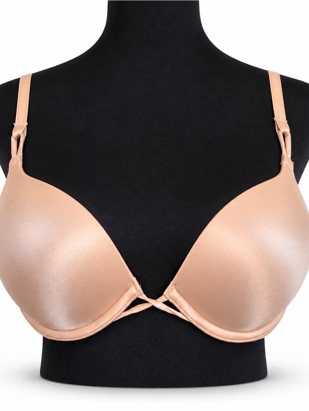 Victoria's Secret “Bombshell” Adds 2 Cup Sizes Plunge Push-Up Bra in Praline 36C